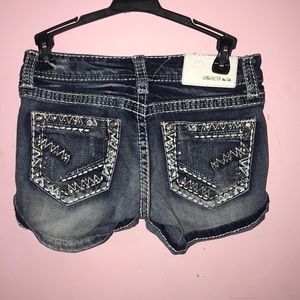 Grace blue jean shorts